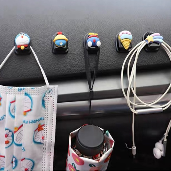 Car Hooks Adhesive : Doremon (set of 5) - Picture 3 of 5